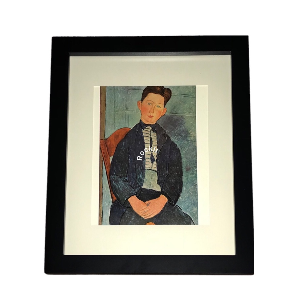 Framed and Vintage FIRST EDITION "Boy In Blue" Lithograph